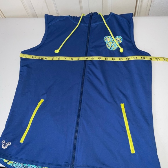 Disney Blue Sleeveless Hoodie with Yellow Accents - Picture 6 of 6